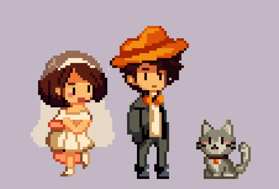 Character Design for Wedding Invitation